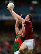 30 July 2016; Darragh Daly of Westmeath in action against Cillian O'Connor of Mayo during the GAA Football All-Ireland Senior Championship Round 4B match between Westmeath and Mayo at Croke Park in Dublin. Photo by Daire Brennan/Sportsfile