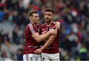 30 July 2016; Kieran Martin, left, of Westmeath, consoles team-mate Paul Sharry after the GAA Football All-Ireland Senior Championship Round 4B match between Westmeath and Mayo at Croke Park in Dublin. Photo by Daire Brennan/Sportsfile