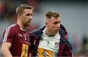 30 July 2016; Dejected Westmeath players Kevin Maguire, left, and Darren Quinn after the GAA Football All-Ireland Senior Championship Round 4B match between Westmeath and Mayo at Croke Park in Dublin. Photo by Daire Brennan/Sportsfile