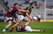 30 July 2016; Séamus O'Shea of Mayo in action against Kieran Martin of Westmeath during the GAA Football All-Ireland Senior Championship Round 4B match between Westmeath and Mayo at Croke Park in Dublin. Photo by Ray McManus/Sportsfile