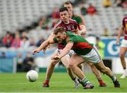 30 July 2016; Aidan O'Shea of Mayo in action against Shane Corcoran of Westmeath during the GAA Football All-Ireland Senior Championship Round 4B match between Westmeath and Mayo at Croke Park in Dublin. Photo by Oliver McVeigh/Sportsfile