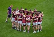 30 July 2016; The Westmeath huddle ahead of the GAA Football All-Ireland Senior Championship Round 4B match between Westmeath and Mayo at Croke Park in Dublin. Photo by Daire Brennan/Sportsfile