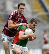 30 July 2016; Seamus O'Shea of Mayo in action against Darragh Daly of Westmeath during the GAA Football All-Ireland Senior Championship Round 4B match between Westmeath and Mayo at Croke Park in Dublin. Photo by Oliver McVeigh/Sportsfile