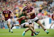 30 July 2016; Kevin McLoughlin of Mayo in action against Kieran Martin of Westmeath during the GAA Football All-Ireland Senior Championship Round 4B match between Westmeath and Mayo at Croke Park in Dublin. Photo by Oliver McVeigh/Sportsfile