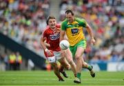 30 July 2016; Michael Murphy of Donegal in action against Aidan Walsh of Cork during the GAA Football All-Ireland Senior Championship Round 4B match between Donegal and Cork at Croke Park in Dublin. Photo by Daire Brennan/Sportsfile