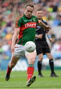 30 July 2016; Andy Moran of Mayo scoring a first half point during the GAA Football All-Ireland Senior Championship Round 4B match between Westmeath and Mayo at Croke Park in Dublin. Photo by Oliver McVeigh/Sportsfile