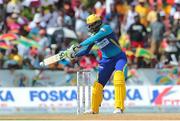 30 July 2016; Shoaib Malik of Barbados Tridents shapes to cut during the Hero Caribbean Premier League (CPL) Match 28 between Barbados Tridents and  Guyana Amazon Warriors at Central Broward Stadium in Fort Lauderdale, Florida, USA. Photo by Ashley Allen/Sportsfile