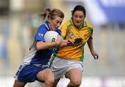 26 September 2010; Aileen Wall, Waterford, in action against Diane Toner, Donegal. TG4 All-Ireland Intermediate Ladies Football Championship Final, Donegal v Waterford, Croke Park, Dublin. Picture credit: Brendan Moran / SPORTSFILE
