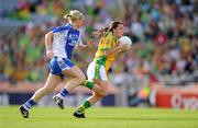 26 September 2010; Niamh Hegarty, Donegal, in action against Mary Foley, Waterford. TG4 All-Ireland Intermediate Ladies Football Championship Final, Donegal v Waterford, Croke Park, Dublin. Picture credit: Ray McManus / SPORTSFILE