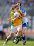 26 September 2010; Geraldine McLaughlin, Donegal, in action against Louise Ryan, Waterford. TG4 All-Ireland Intermediate Ladies Football Championship Final, Donegal v Waterford, Croke Park, Dublin. Picture credit: Ray McManus / SPORTSFILE