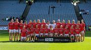 26 September 2010; The Louth squad. TG4 All-Ireland Junior Ladies Football Championship Final, Louth v Limerick, Croke Park, Dublin. Picture credit: Ray McManus / SPORTSFILE