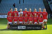 26 September 2010; The Louth team. TG4 All-Ireland Junior Ladies Football Championship Final, Louth v Limerick, Croke Park, Dublin. Picture credit: Ray McManus / SPORTSFILE