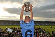 26 September 2010; Longford Slashers captain Dermot Brady lifts the cup after the game. Longford County Senior Football Final, Dromard v Longford Slashers, Pearse Park, Longford. Picture credit: Barry Cregg / SPORTSFILE