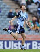 26 September 2010; Sinéad Aherne, Dublin, celebrates after scoring her side's second goal. TG4 All-Ireland Senior Ladies Football Championship Final, Dublin v Tyrone, Croke Park, Dublin. Picture credit: Dáire Brennan / SPORTSFILE