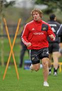 28 September 2010; Munster's Jerry Flannery in action during squad training ahead of their Celtic League match against Leinster on Saturday. Cork Institute of Technology, Bishopstown, Cork. Picture credit: Barry Cregg / SPORTSFILE