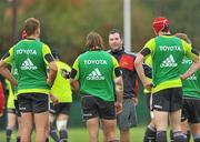 28 September 2010; Munster's technical advisor Anthony Foley gives his players instructions during squad training ahead of their Celtic League match against Leinster on Saturday. Cork Institute of Technology, Bishopstown, Cork. Picture credit: Barry Cregg / SPORTSFILE
