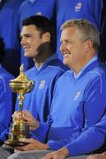 29 September 2010; Team captain Colin Montgomerie during the team photo shoot. 2010 Ryder Cup - Practice Day, The Celtic Manor Resort, City of Newport, Wales. Picture credit: Matt Browne / SPORTSFILE