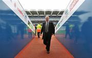 19 September 2010; RTE Gaelic Games Commentator Michéal O Muircheartaigh walks down the players tunnel before commentating on his last All-Ireland Senior Championship Final after a career lasting 62 years. His first broadcast was the Railway Cup Final on St Patrick's Day 1949. GAA Football All-Ireland Senior Championship Final, Down v Cork, Croke Park, Dublin. Picture credit: Brendan Moran / SPORTSFILE