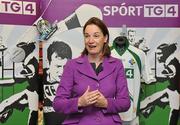 30 September 2010; Lisa Clancy, GAA Director of Communications, speaking during the launch of the Irish International Rules team jersey. Gleeson’s Sports Scene, Upper William St, Limerick. Picture credit: Diarmuid Greene / SPORTSFILE