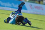 30 July 2016; Ahmed Shahzad Barbados Tridents catches Nic Maddinson of Guyana Amazon Warriors during the Hero Caribbean Premier League (CPL) Match 28 between Barbados Tridents and  Guyana Amazon Warriors at Central Broward Stadium in Fort Lauderdale, Florida, USA. Photo by Ashley Allen/Sportsfile