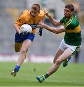 31 July 2016; Pádraic Collins of Clare in action against Killian Young of Kerry during the GAA Football All-Ireland Senior Championship Quarter-Final match between Clare and Kerry at Croke Park in Dublin. Photo by Piaras Ó Mídheach/Sportsfile