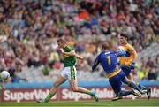 31 July 2016; Donnchadh Walsh of Kerry scoring his sides first goal during the GAA Football All-Ireland Senior Championship Quarter-Final match between Clare and Kerry at Croke Park in Dublin. Photo by Eóin Noonan/Sportsfile