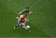 31 July 2016; Pádraic Collins of Clare in action against Killian Young of Kerry during the GAA Football All-Ireland Senior Championship Quarter-Final match between Clare and Kerry at Croke Park in Dublin. Photo by Daire Brennan/Sportsfile