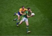 31 July 2016; David Moran of Kerry in action against Cathal O'Connor of Clare during the GAA Football All-Ireland Senior Championship Quarter-Final match between Clare and Kerry at Croke Park in Dublin. Photo by Daire Brennan/Sportsfile