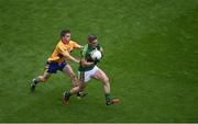 31 July 2016; Stephen O'Brien of Kerry in action against Martin McMahon of Clare during the GAA Football All-Ireland Senior Championship Quarter-Final match between Clare and Kerry at Croke Park in Dublin. Photo by Daire Brennan/Sportsfile