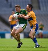 31 July 2016; James O’Donoghue of Kerry in action against Shane Hickey of Clare during the GAA Football All-Ireland Senior Championship Quarter-Final match between Clare and Kerry at Croke Park in Dublin. Photo by Ray McManus/Sportsfile
