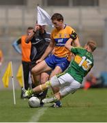 31 July 2016; Darran O’Sullivan of Kerry fails to keep the ball in play against Gary Brennan of Clare during the GAA Football All-Ireland Senior Championship Quarter-Final match between Clare and Kerry at Croke Park in Dublin. Photo by Piaras Ó Mídheach/Sportsfile