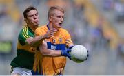 31 July 2016; Pearse Lillis of Clare in action against David Moran of Kerry during the GAA Football All-Ireland Senior Championship Quarter-Final match between Clare and Kerry at Croke Park in Dublin. Photo by Piaras Ó Mídheach/Sportsfile