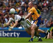 31 July 2016; Brian Kelly of Kerry in action against Pat Burke of Clare during the GAA Football All-Ireland Senior Championship Quarter-Final match between Clare and Kerry  at Croke Park in Dublin. Photo by Ray McManus/Sportsfile