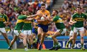 31 July 2016; Jamie Malone of Clare in action against Killian Young, left, and Barry John Keane of Kerry during the GAA Football All-Ireland Senior Championship Quarter-Final match between Clare and Kerry  at Croke Park in Dublin. Photo by Ray McManus/Sportsfile