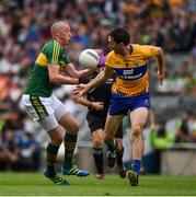 31 July 2016; Kieran Donaghy of Kerry in action against Gary Brennan of Clare during the GAA Football All-Ireland Senior Championship Quarter-Final match between Kerry and Clare at Croke Park in Dublin. Photo by Ray McManus/Sportsfile
