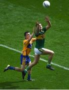 31 July 2016; Barry John Keane of Kerry in action against Martin McMahon of Clare during the GAA Football All-Ireland Senior Championship Quarter-Final match between Clare and Kerry at Croke Park in Dublin. Photo by Daire Brennan/Sportsfile