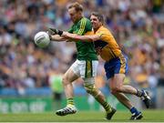 31 July 2016; Darran O’Sullivan of Kerry  in action against Gordon Kelly of Clare  during the GAA Football All-Ireland Senior Championship Quarter-Final match between Clare and Kerry at Croke Park in Dublin. Photo by Eóin Noonan/Sportsfile
