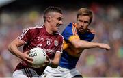 31 July 2016; Eamon Brennigan of Galway in action against Brian Fox of Tipperary during the GAA Football All-Ireland Senior Championship Quarter-Final match between Galway and Tipperary at Croke Park in Dublin. Photo by Piaras Ó Mídheach/Sportsfile