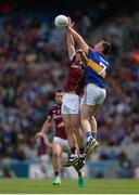 31 July 2016; Jimmy Feehan of Tipperary  in action against Liam Silke of Galway  during the GAA Football All-Ireland Senior Championship Quarter-Final match between Galway and Tipperary at Croke Park in Dublin. Photo by Eóin Noonan/Sportsfile