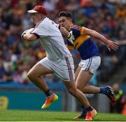 31 July 2016; Bernard Power of Galway in action against Michael Quinlivan of Tipperary during the GAA Football All-Ireland Senior Championship Quarter-Final match between Galway and Tipperary at Croke Park in Dublin. Photo by Ray McManus/Sportsfile