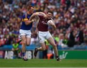 31 July 2016; Thomas Flynn of Galway in action against George Hannigan of Tipperary during the GAA Football All-Ireland Senior Championship Quarter-Final match between Galway and Tipperary at Croke Park in Dublin. Photo by Ray McManus/Sportsfile