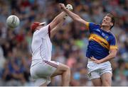 31 July 2016; Conor Sweeney of Tipperary scores his sides third goal past Bernard Power of Galway during the GAA Football All-Ireland Senior Championship Quarter-Final match between Galway and Tipperary at Croke Park in Dublin. Photo by Eóin Noonan/Sportsfile