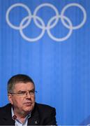 31 July 2016; International Olympic Committee President Thomas Bach during an IOC press conference at the Main Press Centre ahead of the start of the 2016 Rio Summer Olympic Games in Rio de Janeiro, Brazil. Photo by Brendan Moran/Sportsfile