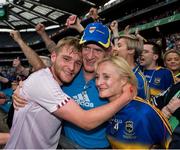 31 July 2016; Colm O’Shaughnessy of Tipperary celebrates with his dad Pat and his mother Karena after the GAA Football All-Ireland Senior Championship Quarter-Final match between Galway and Tipperary at Croke Park in Dublin. Photo by Ray McManus/Sportsfile
