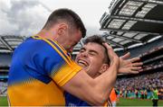 31 July 2016; Tipperary's Michael Quinlivan, right, and Alan Campbell celebrate after the GAA Football All-Ireland Senior Championship Quarter-Final match between Galway and Tipperary at Croke Park in Dublin. Photo by Piaras Ó Mídheach/Sportsfile