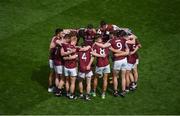 31 July 2016; The Galway team huddle ahead of the GAA Football All-Ireland Senior Championship Quarter-Final match between Galway and Tipperary at Croke Park in Dublin. Photo by Daire Brennan/Sportsfile