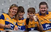 31 July 2016; Clare supporters Brenda Keane, John Moloney, Paul Keane and Tony Downes, from Miltown Malbay before the GAA Football All-Ireland Senior Championship Quarter-Final match between Kerry and Clare at Croke Park in Dublin. Photo by Ray McManus/Sportsfile