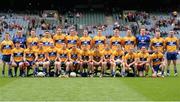 31 July 2016; The Clare squad before the GAA Football All-Ireland Senior Championship Quarter-Final match between Clare and Kerry at Croke Park in Dublin. Photo by Eóin Noonan/Sportsfile