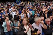 31 July 2016; Tipperary supporters, in the Hogan Stand, celebrate after the GAA Football All-Ireland Senior Championship Quarter-Final match between Galway and Tipperary at Croke Park in Dublin. Photo by Ray McManus/Sportsfile