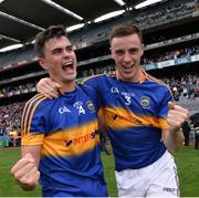 31 July 2016; Tipperary's Michael Quinlivan, left, and Alan Campbell celebrate after the GAA Football All-Ireland Senior Championship Quarter-Final match between Galway and Tipperary at Croke Park in Dublin. Photo by Piaras Ó Mídheach/Sportsfile